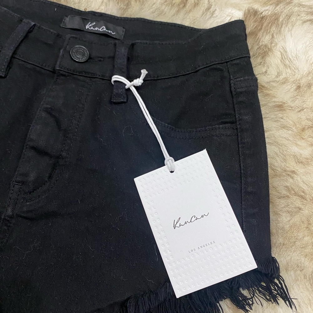 KanCan Black Denim Shorts - Picture 3 of 3